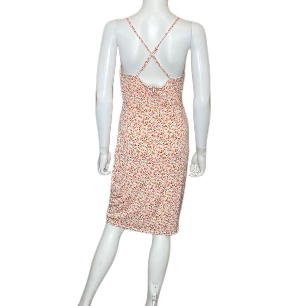 BCBGeneration Summer Short Faux Wrap Dress Painted Pastel Women’s Sz 8 - Picture 5 of 11